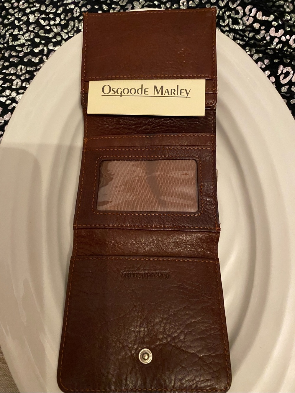 Osgoode Marley Genuine Leather Double Snap Wallet - Great Father’s Day gift